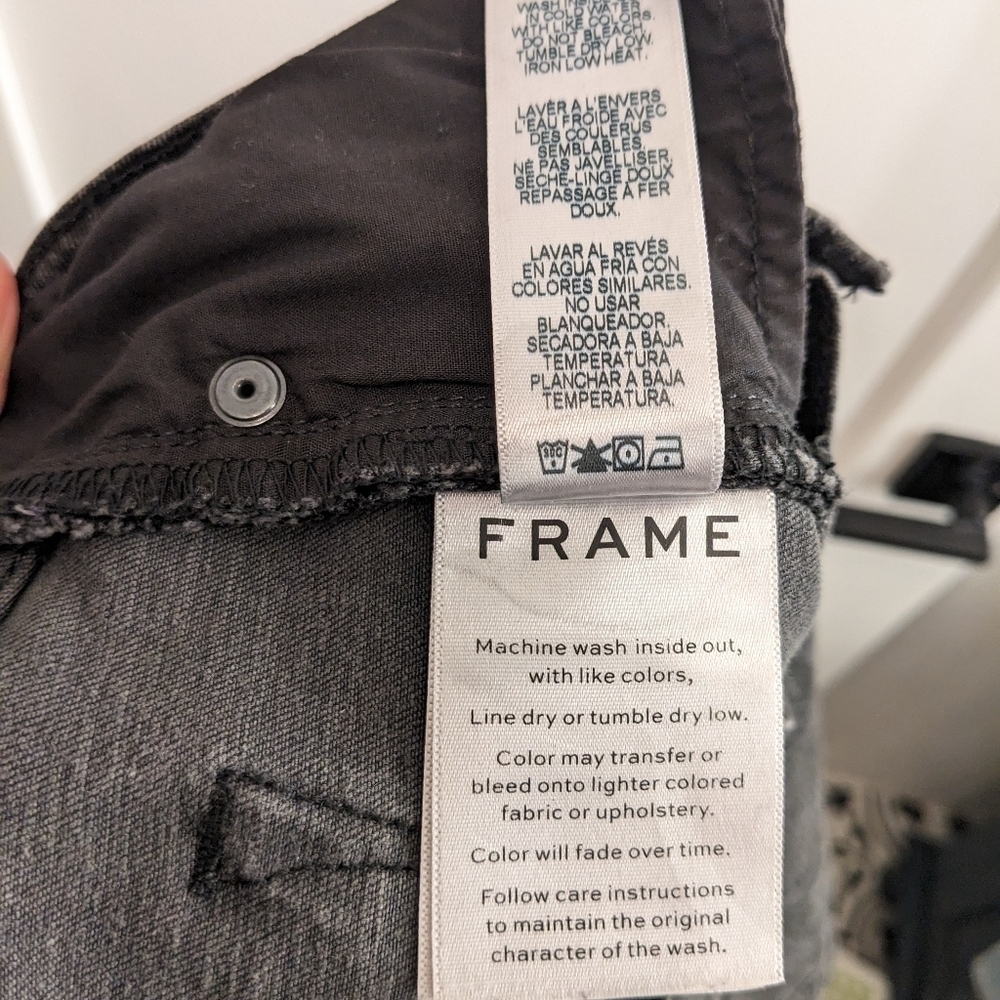 Frame | Le Skinny De Jeanne Snake Print Jeans In Tonal Python - Picture 10 of 10